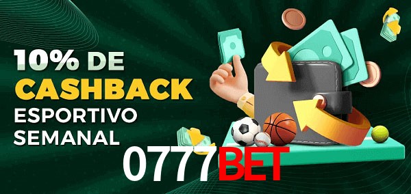 10% de bônus de cashback na 0777bet